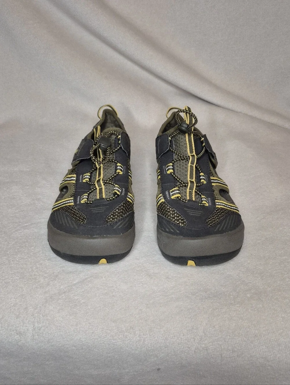 Copy Teva OMNIUM 2 Bungee - Unisex Youth SIZE 3 (Kids) Grey Tones Yellow Accents